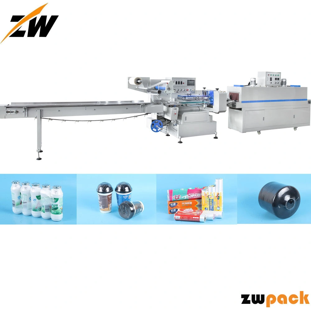 High Speed Flow Shrink Wrapping Machine Horizontal Shrink Wrapper for Dehumidification Box